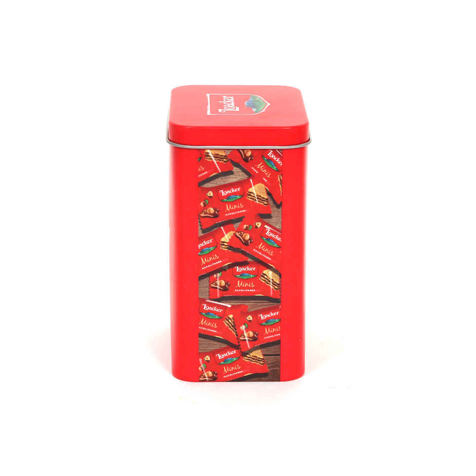 Loacker Minis Napolitaner Hazelnut Wafer Cookies with Tin