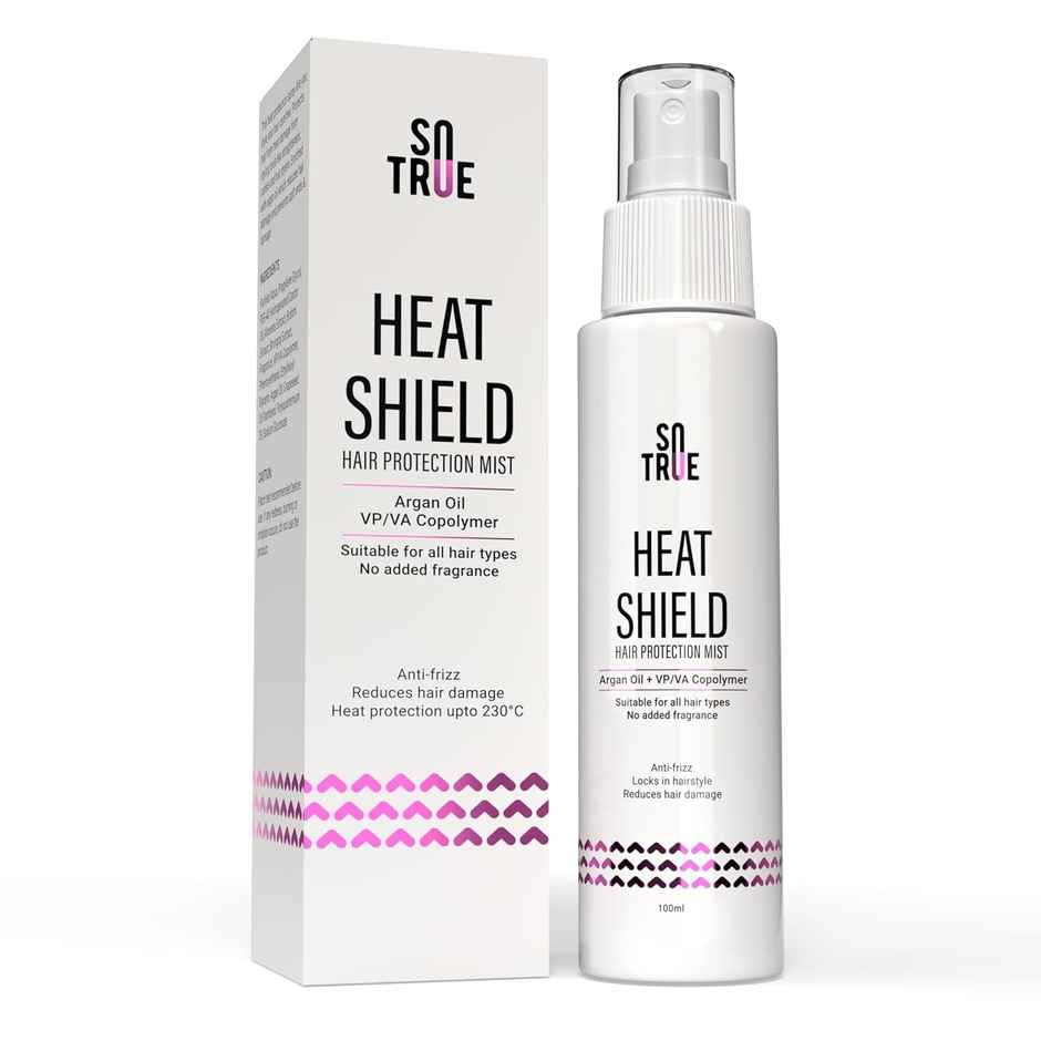 Sotrue Heat Shield Hair Protection Spray With Argan Oil - Anti Frizz & Lightweight