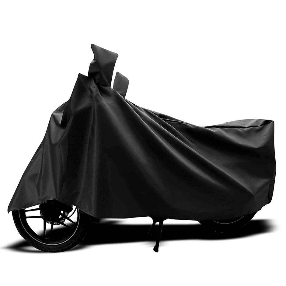 Autofy Universal Uv Protection & Dustproof Bike Body Cover For Bike Scooter Scooty Activa | Black