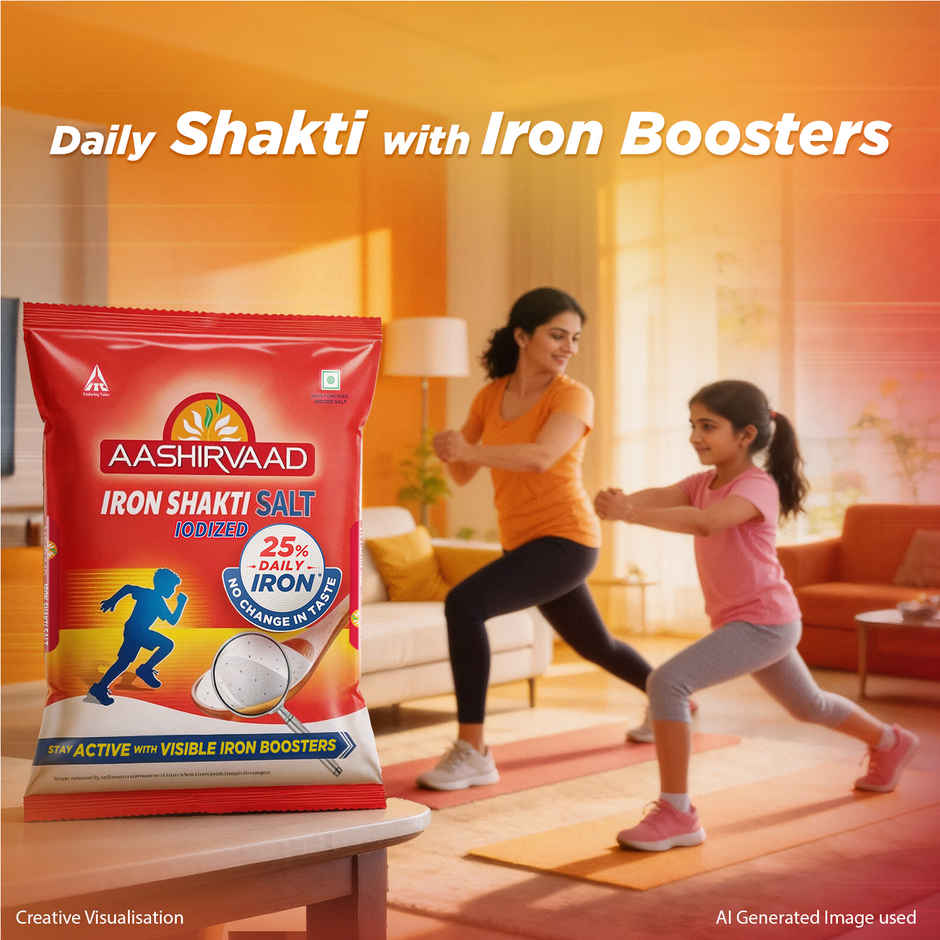 Aashirvaad Iron Shakti Salt | Packed with Iron-Boosters