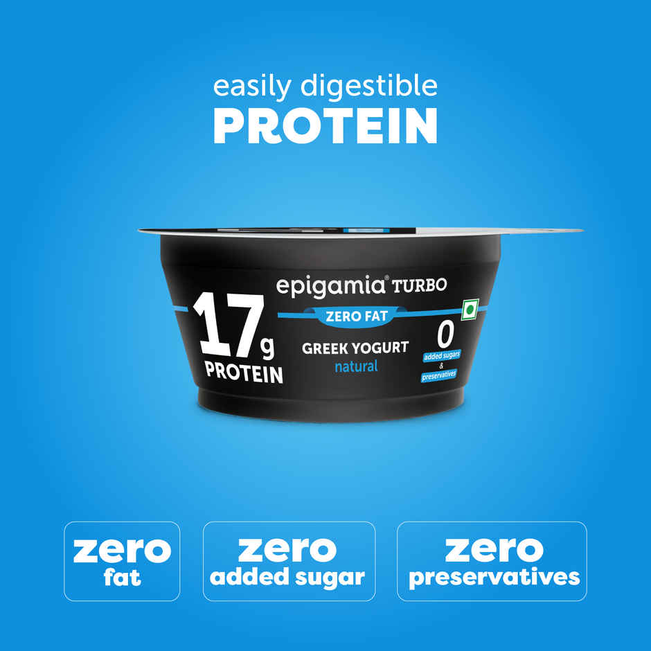 Epigamia 17g Protein Turbo Yogurt Natural Combo 