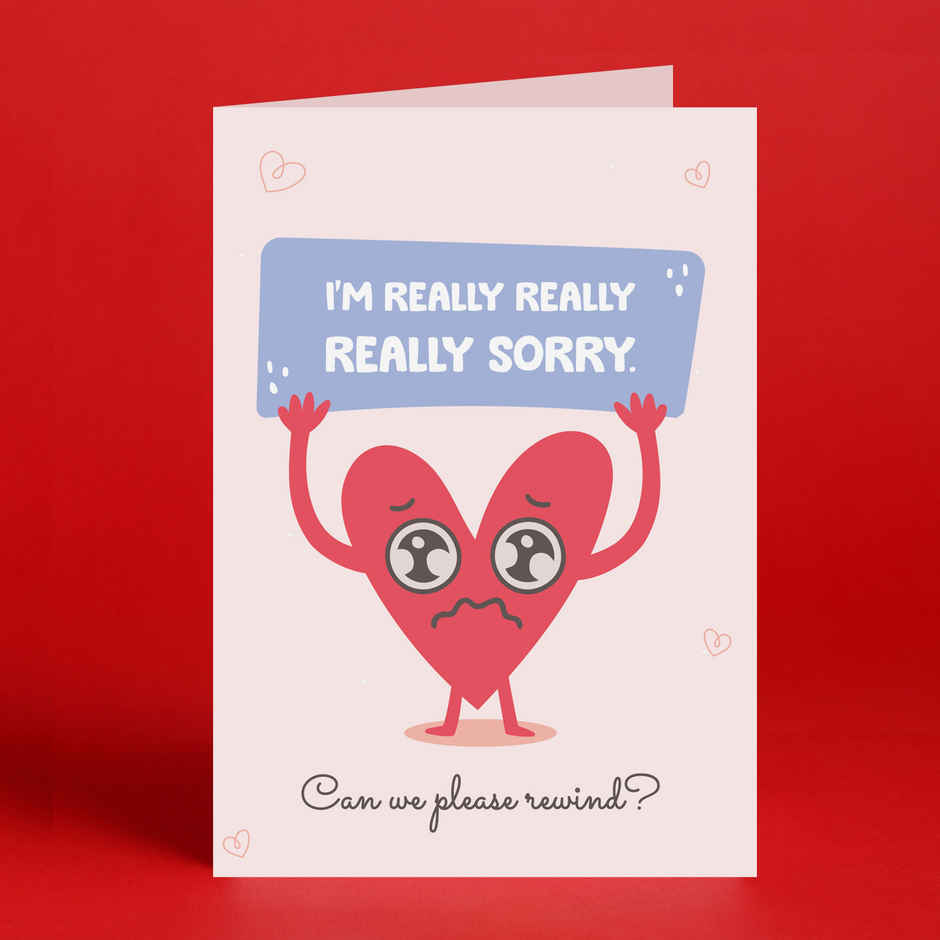 Happy Mail Simple Sorry Card