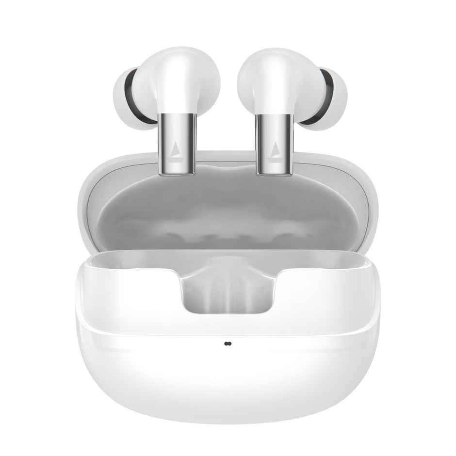 boAt Airdopes Ultra Pro TWS Earbuds | 100 Hr Playtime, Spatial Sound - 24-Bit Audio,Zinc White
