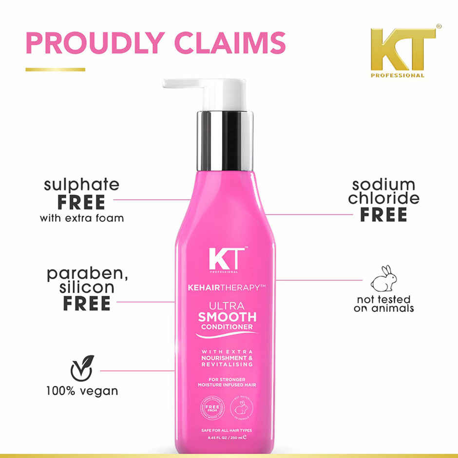 KT Professional Ultra Smooth Conditioner with Acai & Cupuacu Oil