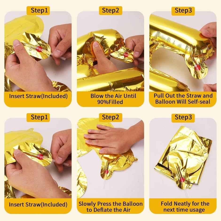 0-9 Number Foil Balloons Set | 18 Inches | Party Propz