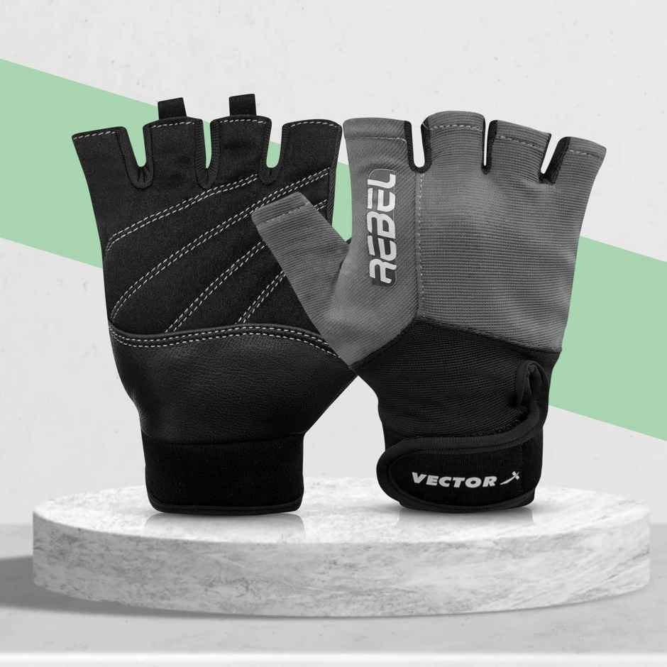 Vector X Rebel Unisex Workout Weight Lifting Gloves For Men And Women, Size- Large (Colour May Vary)