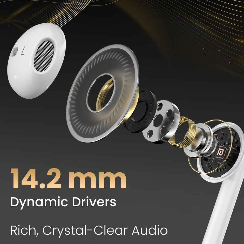 Portronics Conch Theta A 3.5mm Wired Earphone White