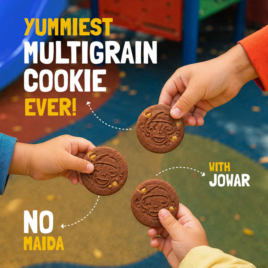 Slurrp Farm No Maida Milky Choco Chip Cookies - Yummy Biscuits For Kids