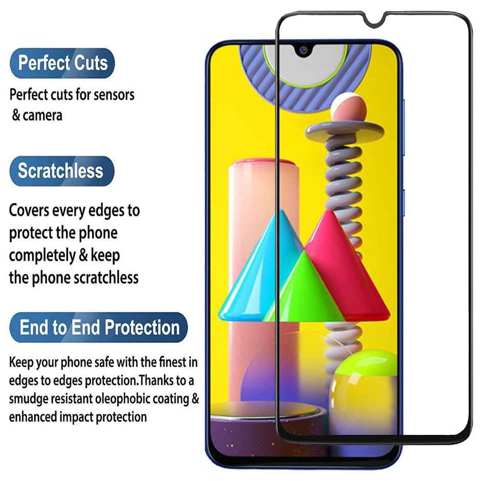 Techvor Tempered Glass for Samsung Galaxy F41 / M21 / M31 / M30S / M30 / A30 / A50 / A50S