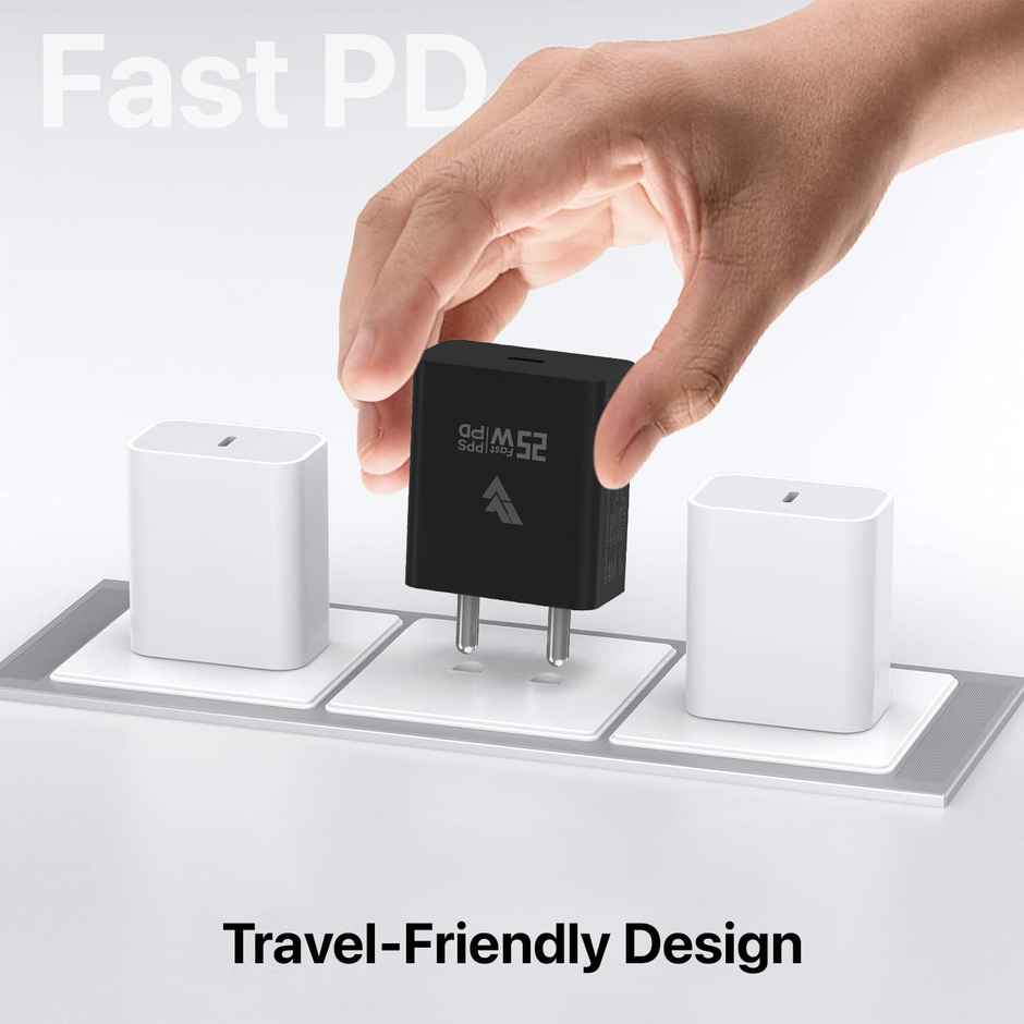 Fast Charger Adapter | 25 W | Type-C | Black