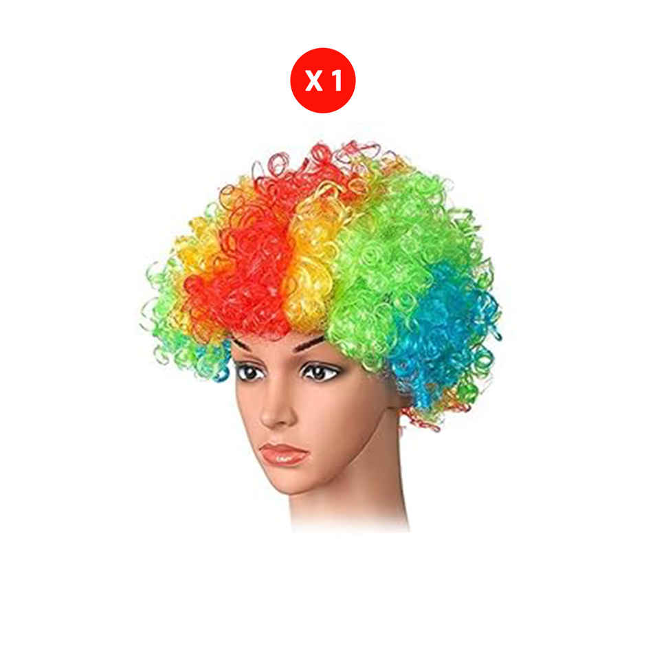 Colorful Wigs for Holi Party Hair Wig for Kids, Men and Women | Party Propz