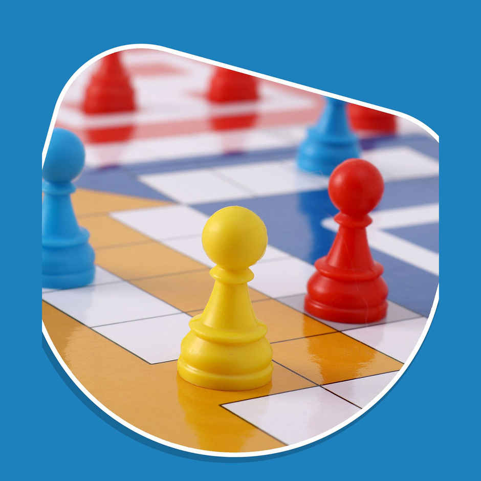 Play Nation Ludo and Snakes N Ladders Board Game - Multicolour