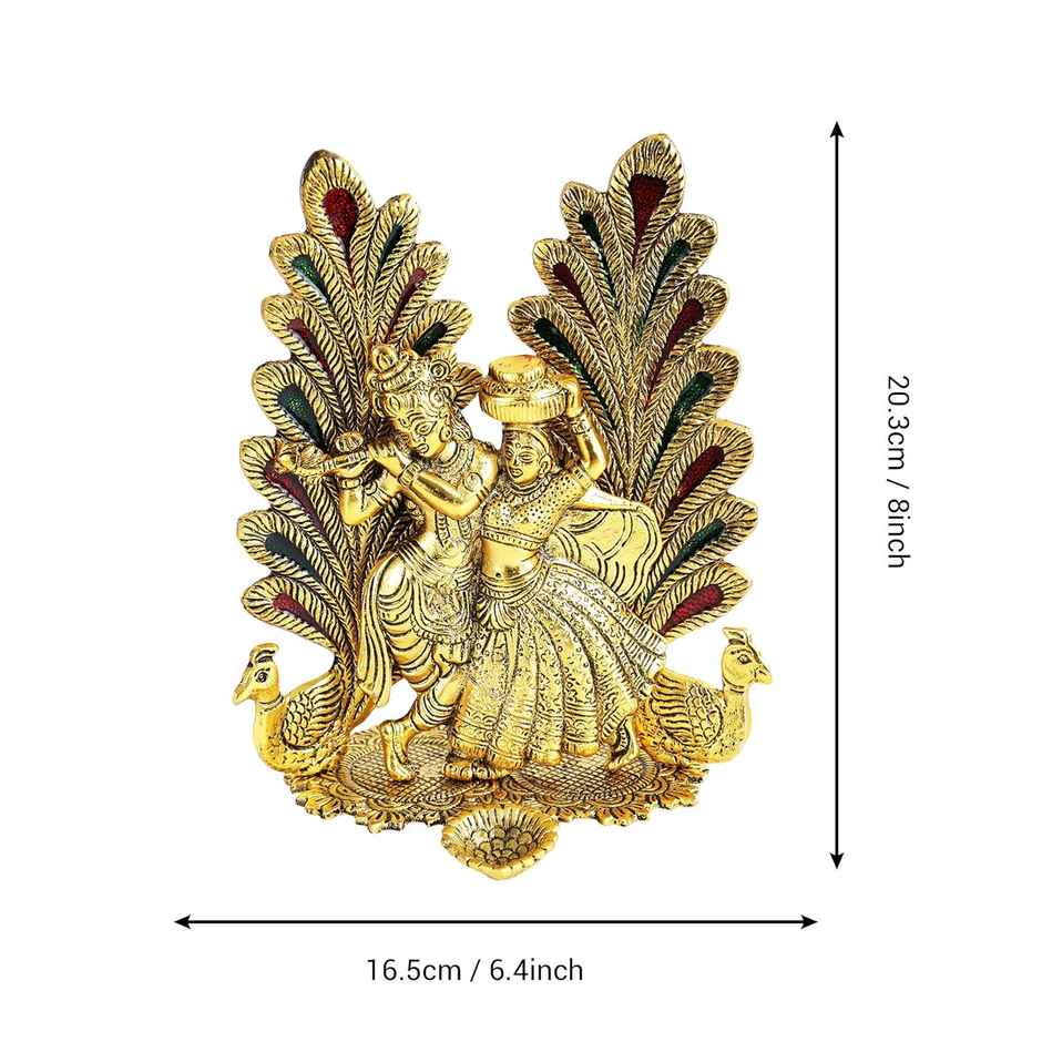 Tied Ribbons Radha & Krishna Idol Statue Showpiece (20.3 Cm)