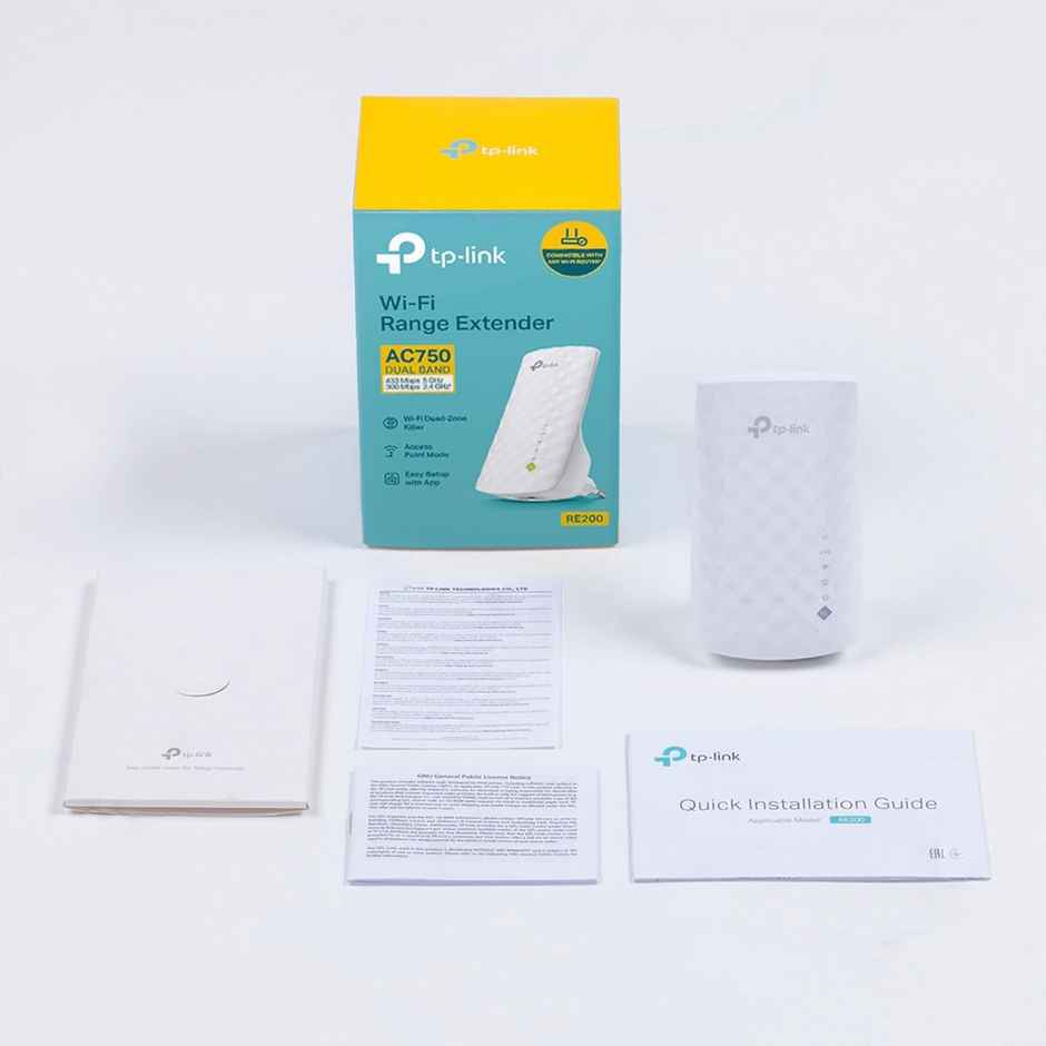 TP-Link RE200 AC750 Wi-Fi Dual Band Range Extender, Repeater, Wifi Signal Booster, Access Point