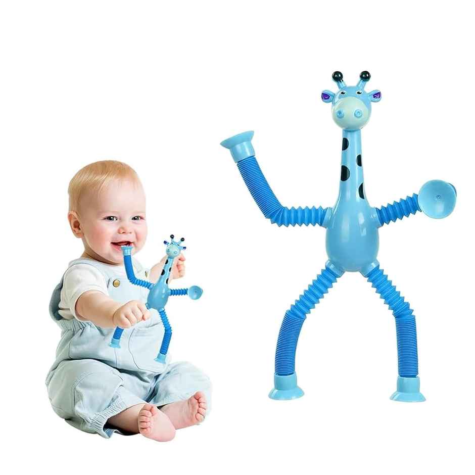 Kidology Telescopic Suction Cup Giraffe Toy (Colour May Vary)