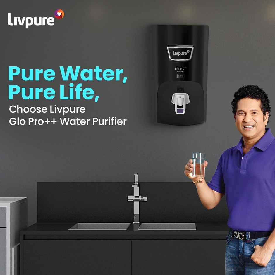 Livpure GLO PRO++ RO+UV+UF | Water Purifier for Home - 7 L Storage