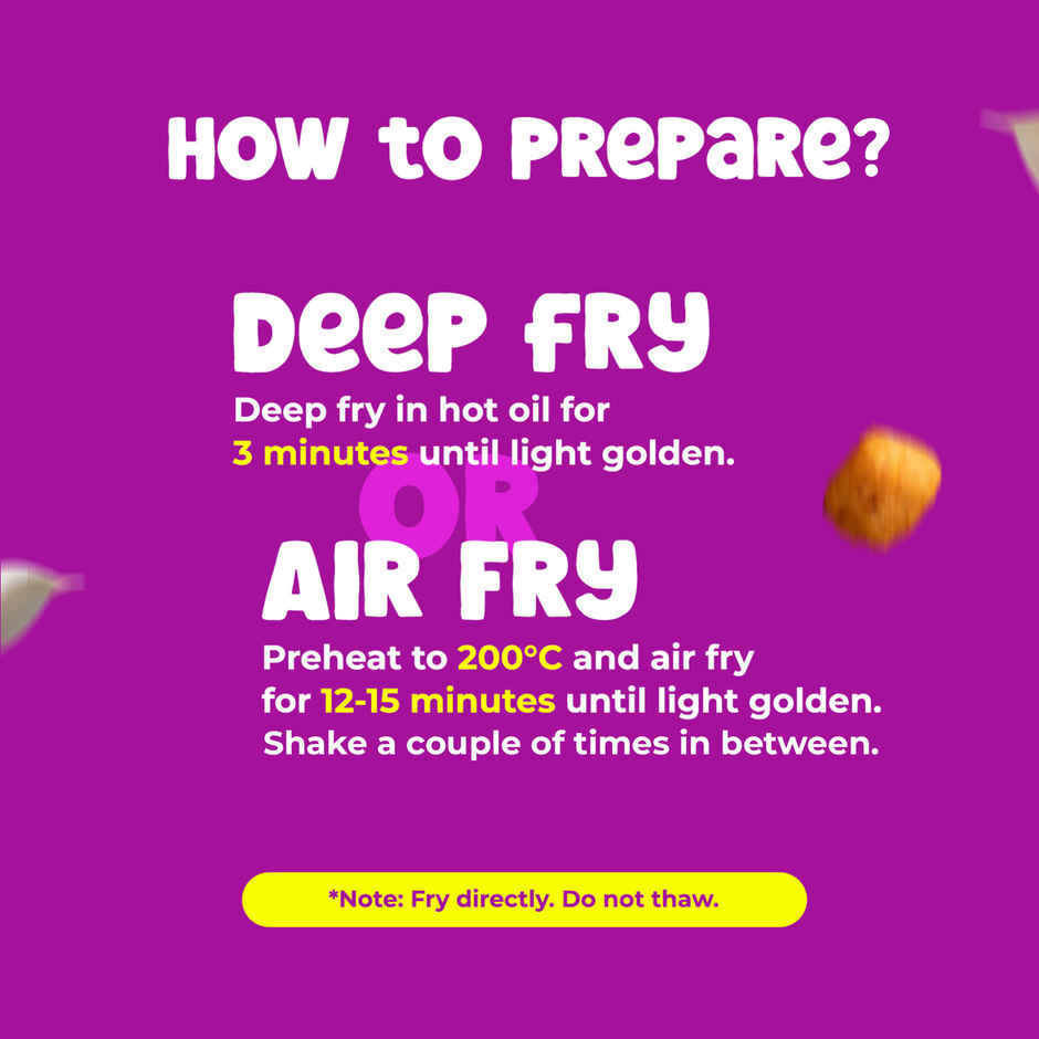 HyFun Chilli Garlic Potato Poppers, Spicy Nuggets | Frozen