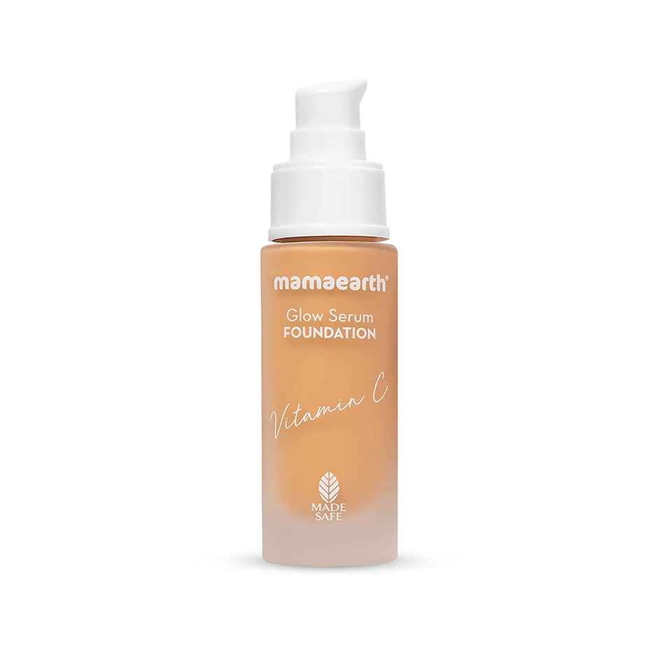 Mamaearth Glow Serum Foundation with Vitamin C & Turmeric for 12-Hour Long Stay - 01 Ivory Glow