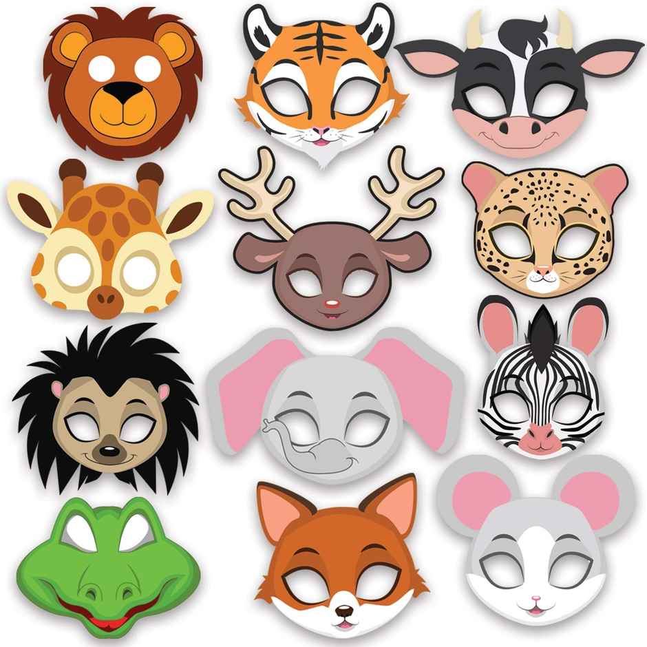 Animal Eye Mask | Animal Mask For Kids Face | Party Propz