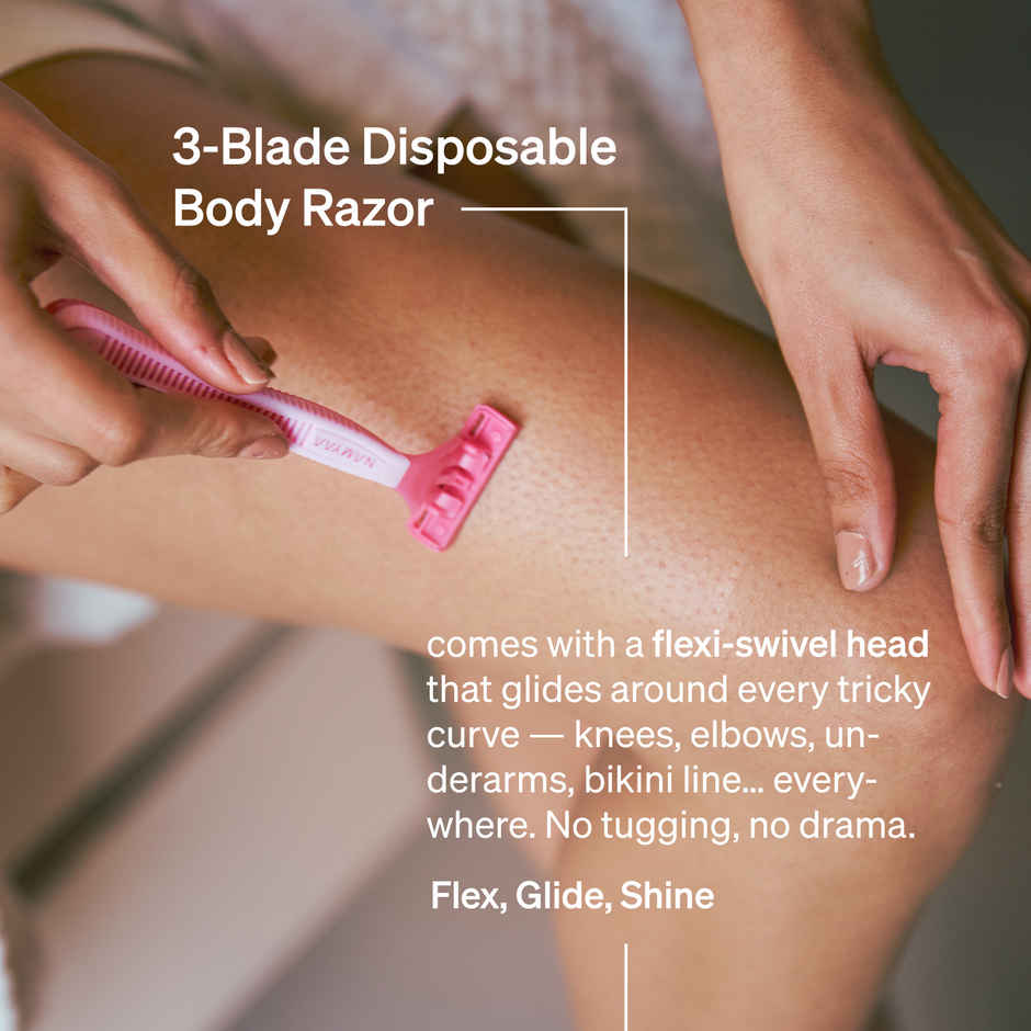 Namyaa Disposable Body Razor | Gentle Precision for Smooth, Flawless Facial Hair Removal