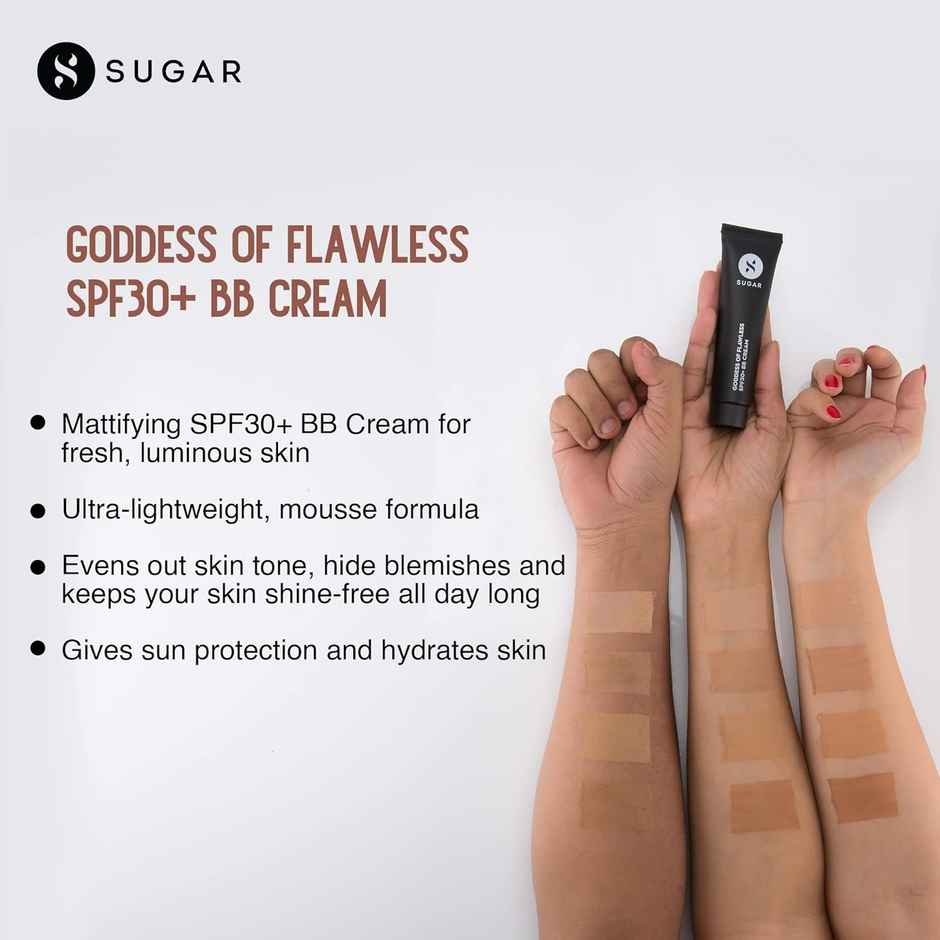 SUGAR Cosmetics Goddess Of Flawless SPF 30+ BB Cream - 07 Vanilla Latte