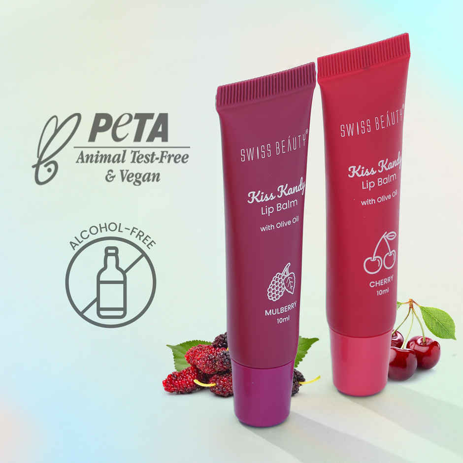 Swiss Beauty Kiss Kandy Lip Balm With Olive Oil | Moisturising Soft & Smooth Lips - 02 Water Melon
