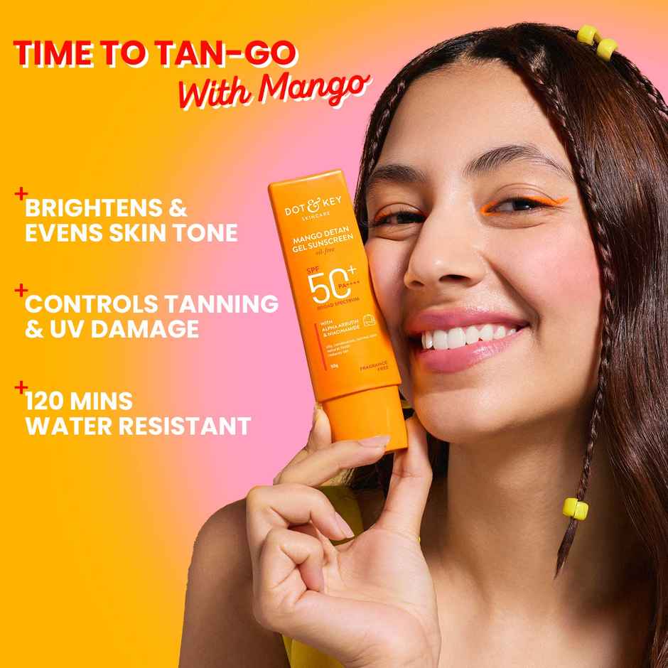 Dot & Key Mango DETAN Gel Sunscreen SPF 50+ PA+++