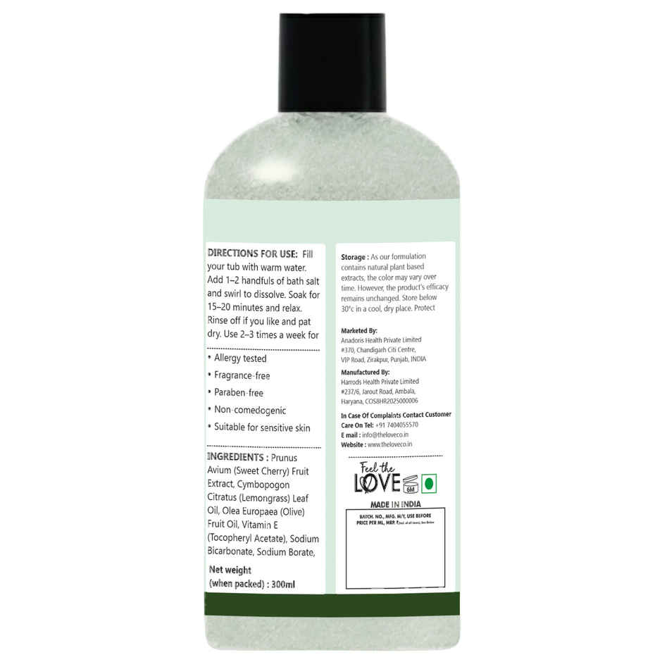 The Love Co Breathe Eucalyptus & Spearmint Bath Salt | Unscented