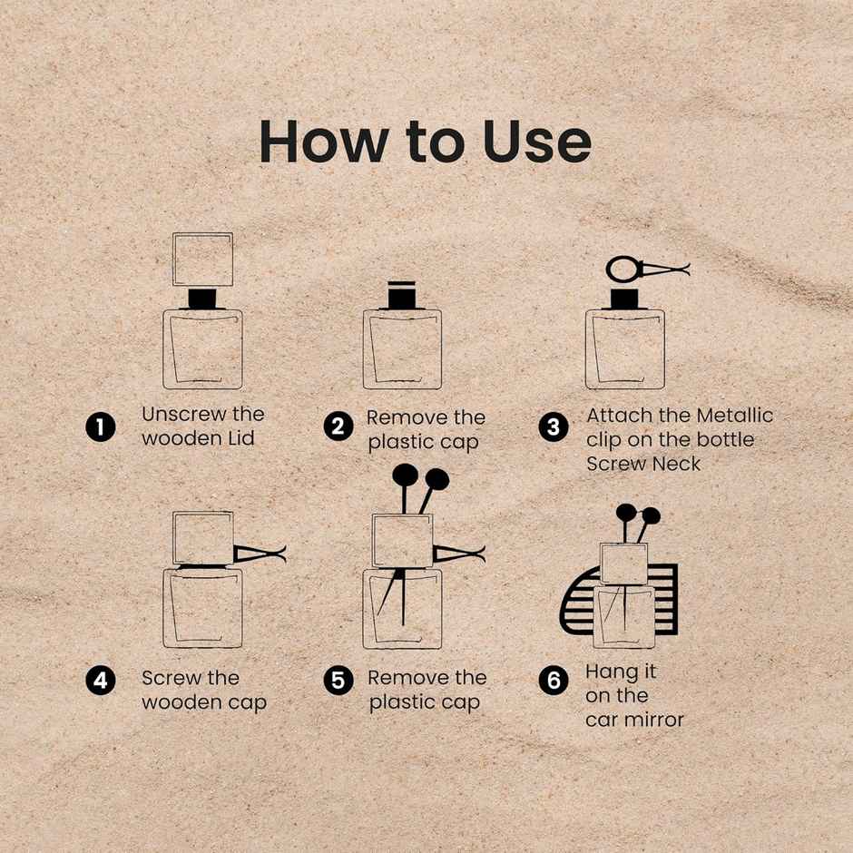 Autofy ELIXIR Car Perfume AC Vent Car Fragrance Car Air Freshener Long Lasting | Desert Oudh