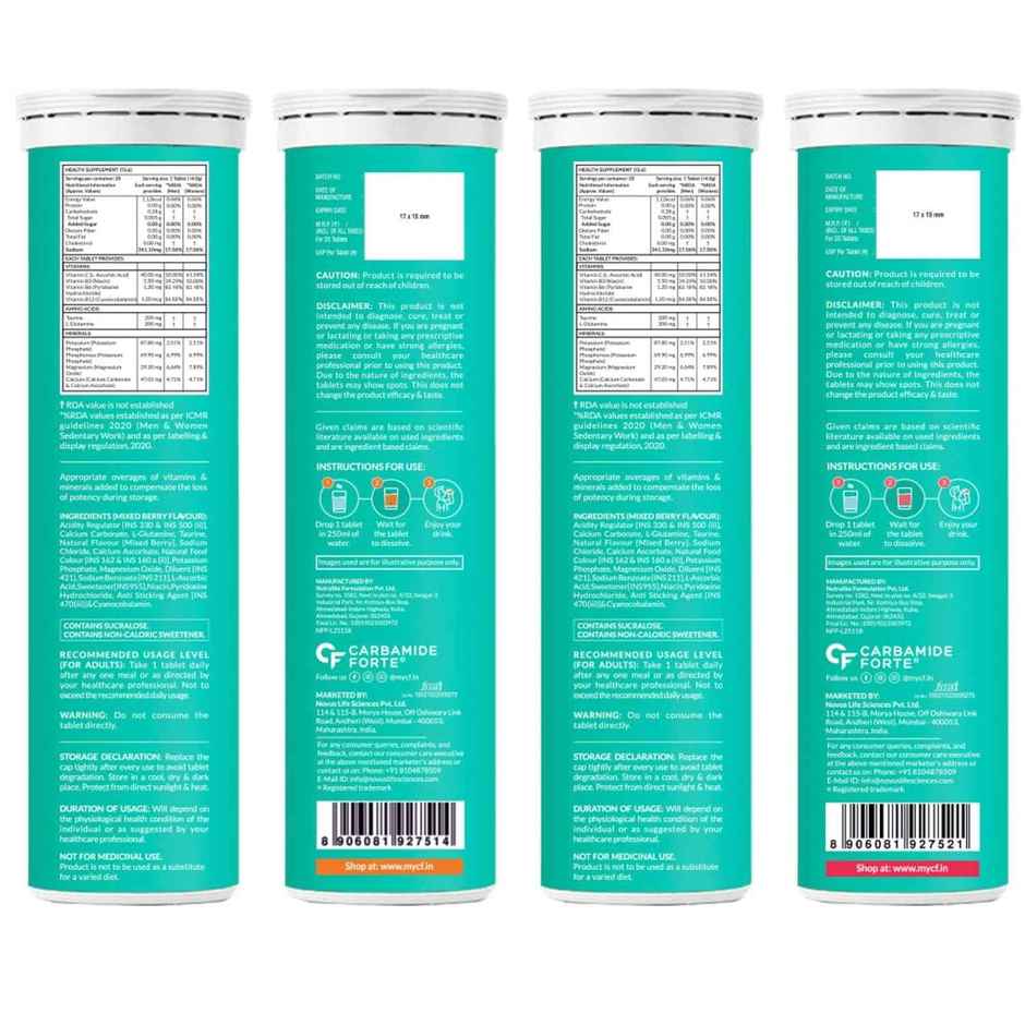 Carbamide Forte Electrolyte Effervescent Tablets | Electrolytes | Electrolyte Drink | 20 Tablets