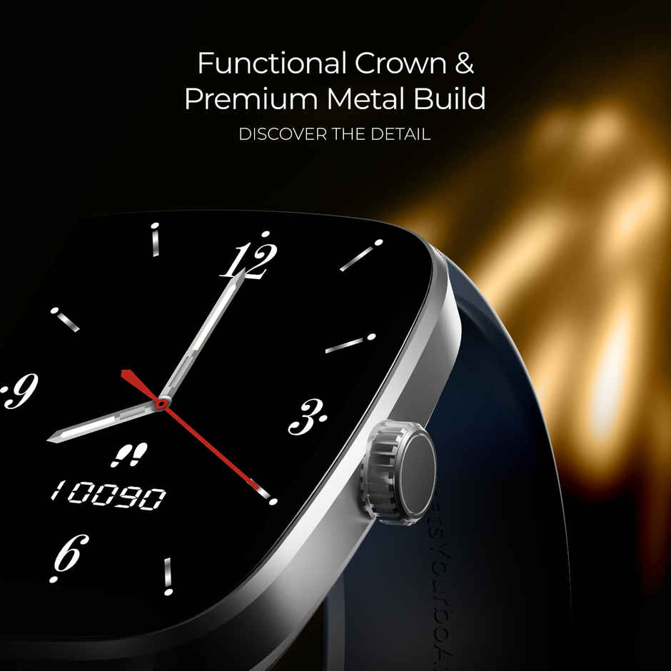 boAt Ultima Regal Smartwatch | 2.01" AMOLED Display | BT Calling | Functional Crown - Sapphire Blue