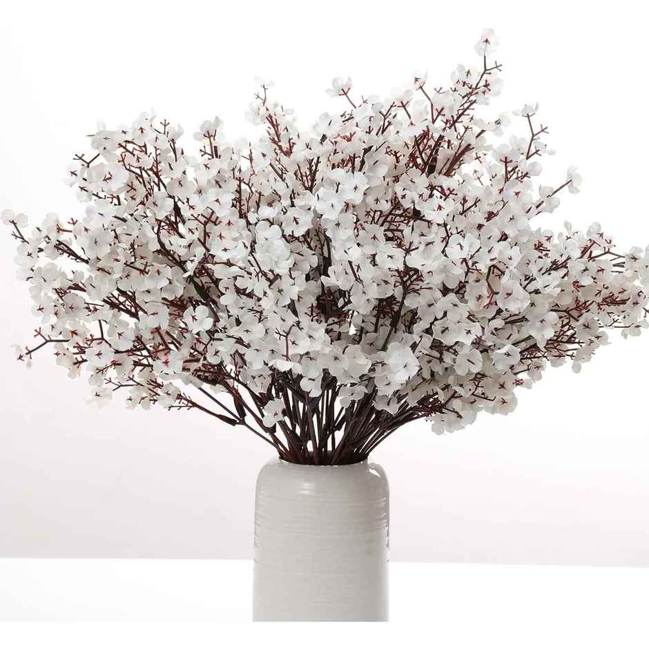 Artificial Baby Breath Gypsophila Flowers Bunch | Vase Not Included