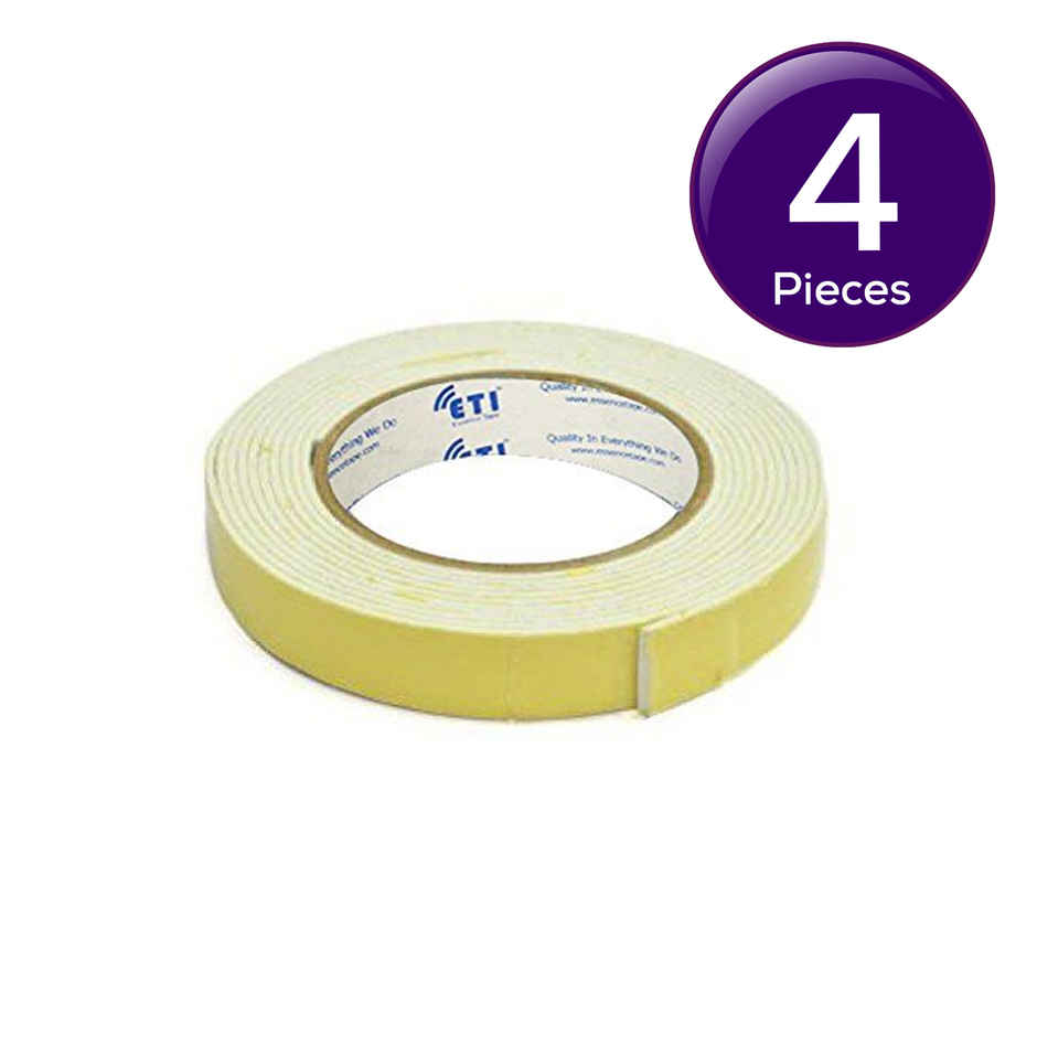 Double Sided Tapes - Foam, Acrylic Multicolor Tapes | 1" x 2 m Combo