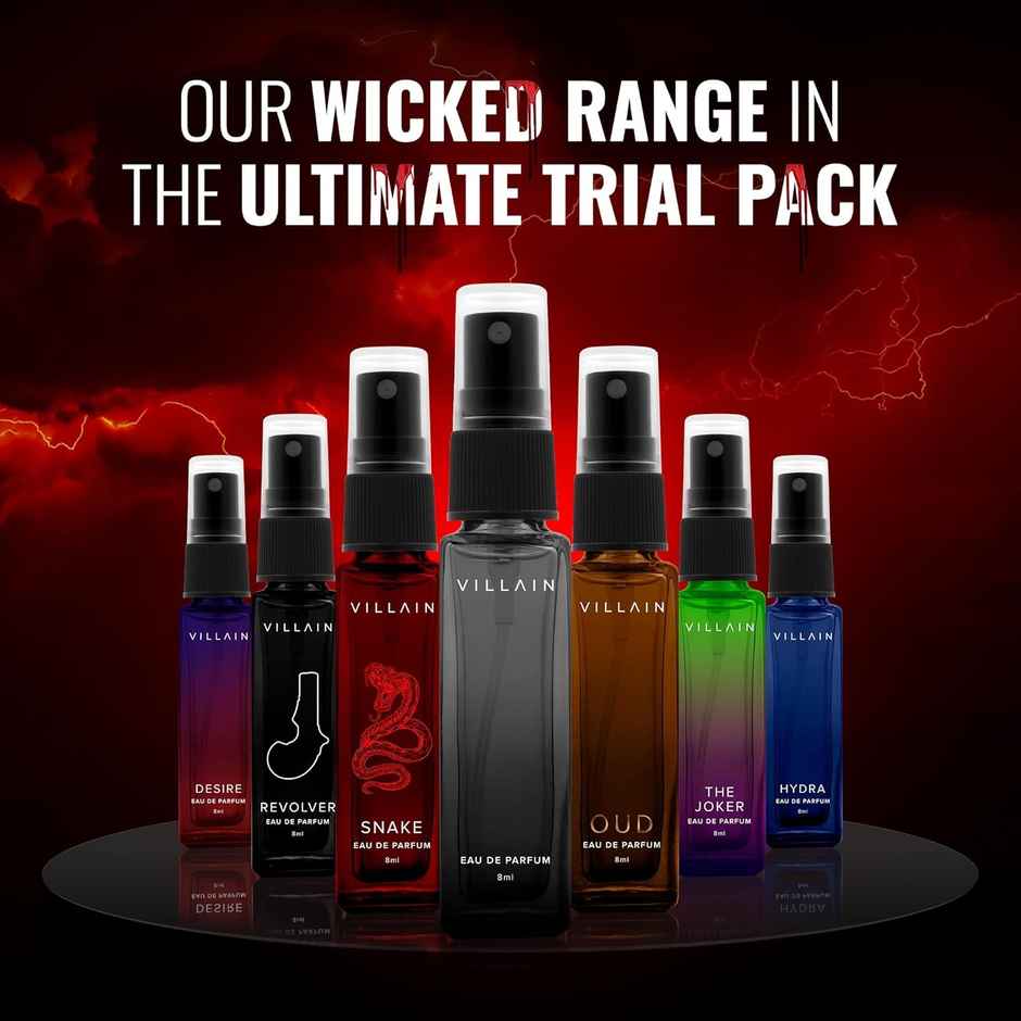 VILLAIN 7 Deadly Scents Perfume Gift Set for Men | Long Lasting