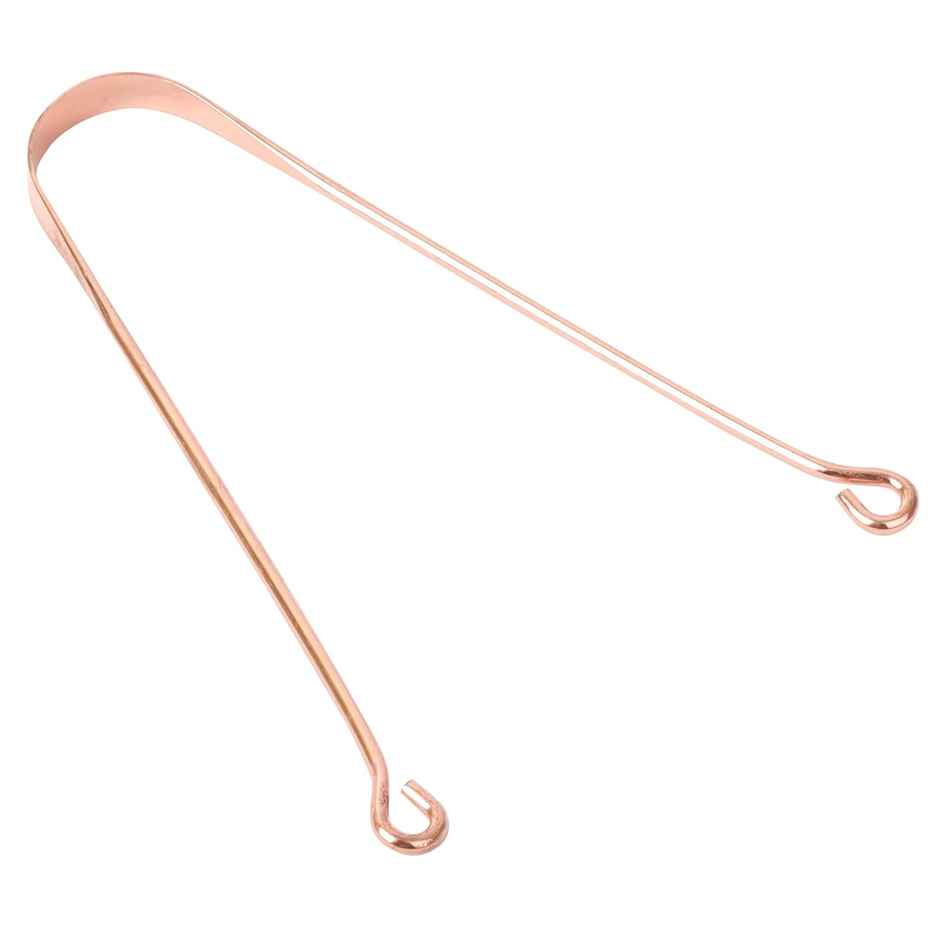 Midazzle Ayurvedic Copper Round Flexible Handle Tongue Cleaner | MIOT7501