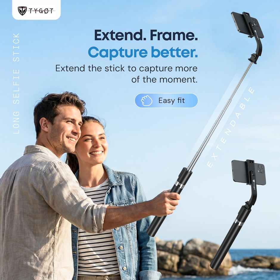 Tygot T9 Selfie Stick Tripod with Bluetooth for Mobile, Phone, Travel Vlogging | 67 inch