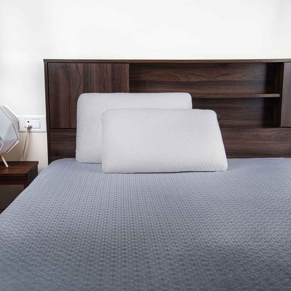 Wakefit Super Soft Foam Pillow | Regular Size | 21.5 x 13.75 x 5 inches | White | Pack of 2