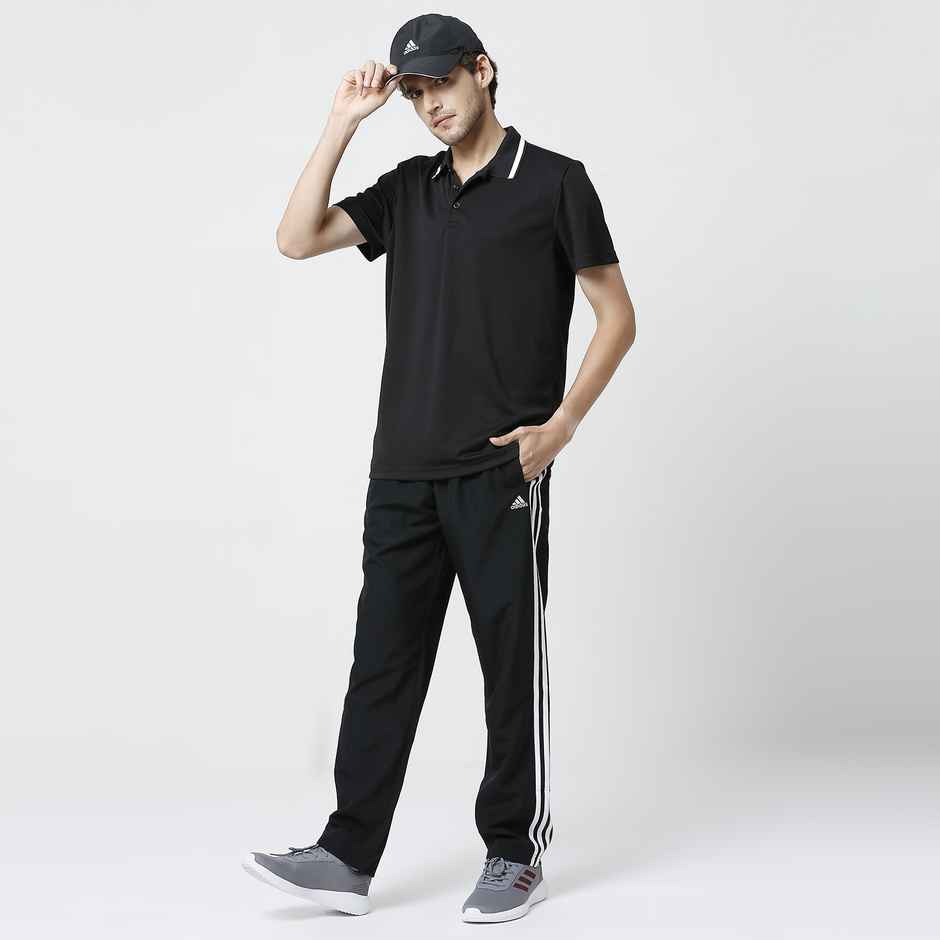 Adidas Men's Solid Black Polo T-Shirt | XL | DP6034