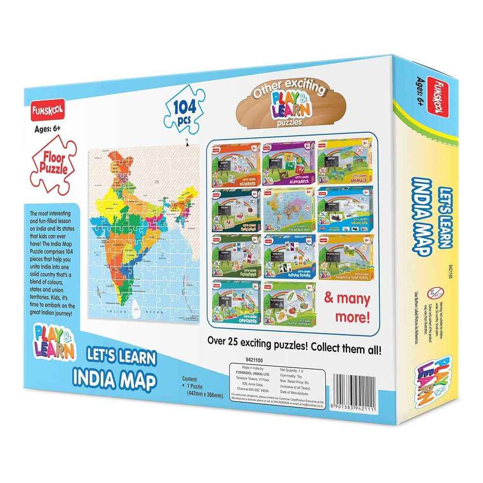 Funskool Puzzle Pop India Map Jigsaw Puzzle