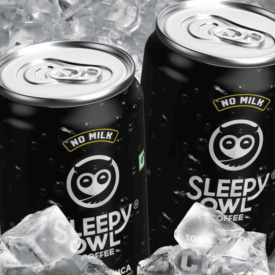 Sleepy Owl Cold Brew Black Coffee Can | Ready to Drink Coffee Beverage