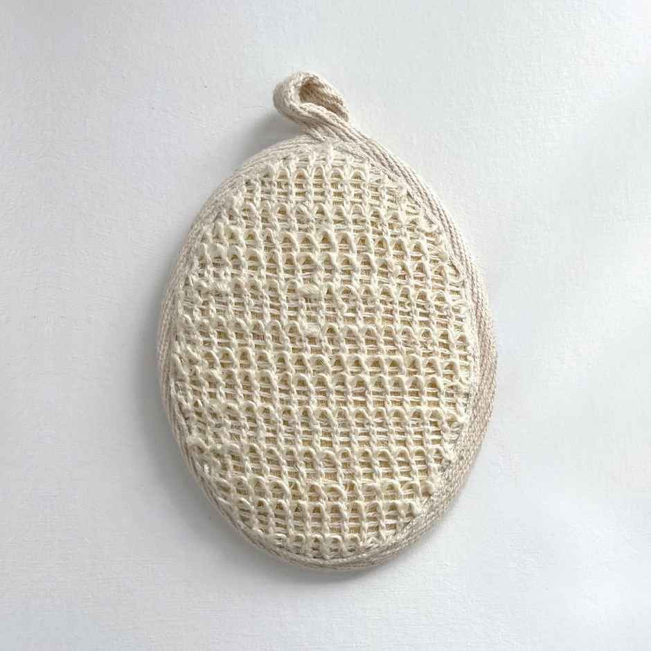 Rusabl Loofah with Natural Ramie Fibers - Oval