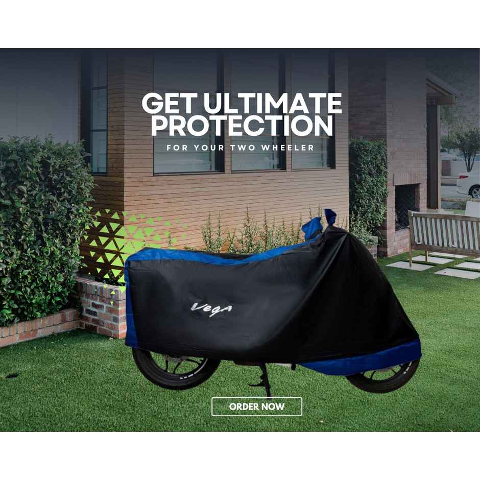 VEGA Universal Bike Cover UV Protection | Dustproof & Waterproof | Korean Hypora | Black Blue