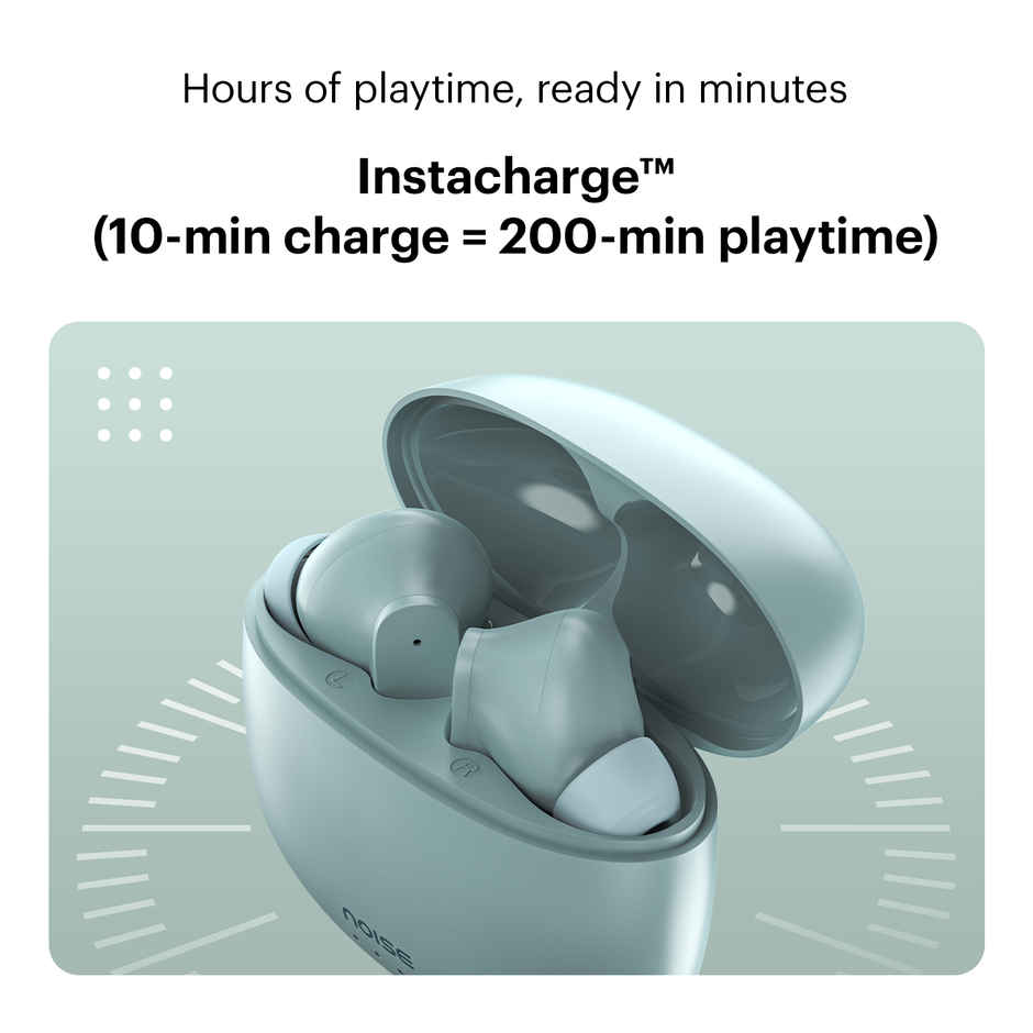 Noise Buds VS104 45H Playtime 4 Mic ENC 13mm Driver Instacharge TWS Earbuds | Mint Green