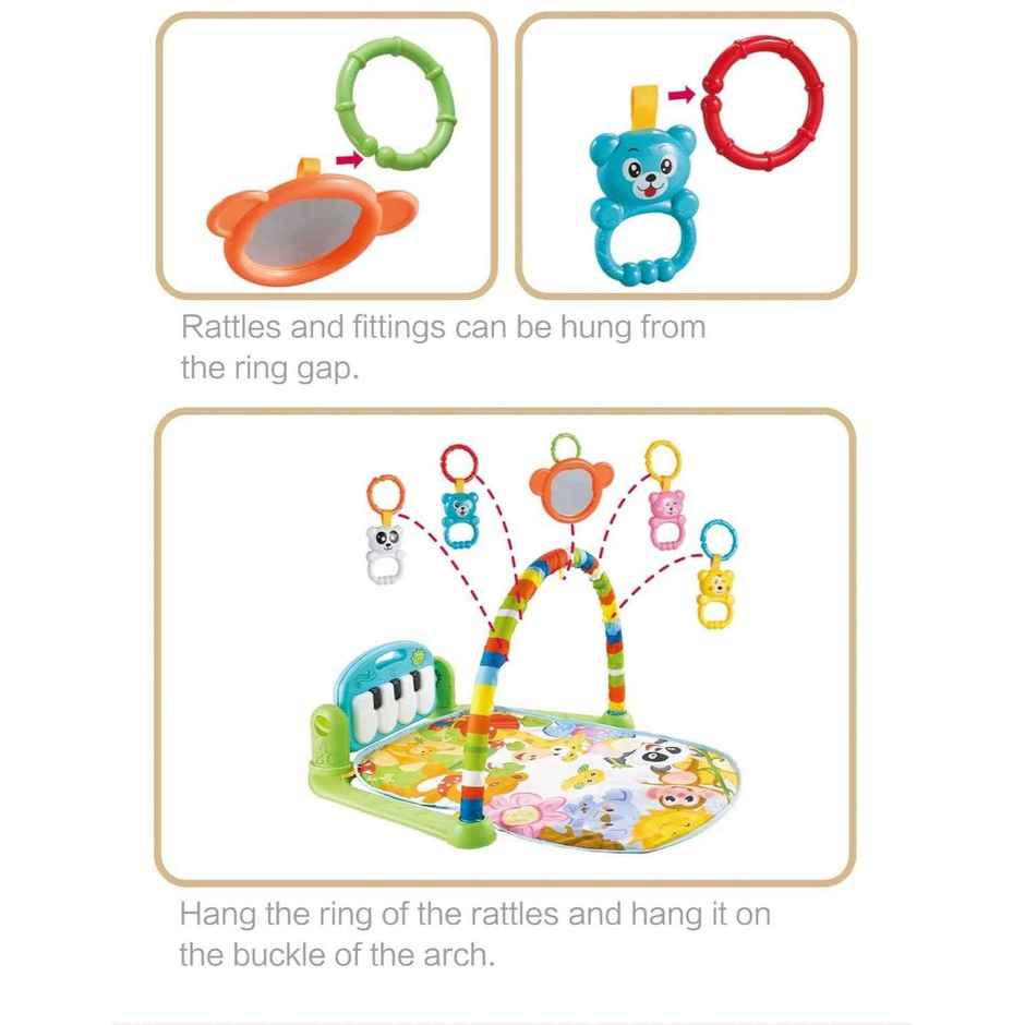Storio Kick and Play Baby Gym Mat | Newborn Activity Playmat for Tummy Time