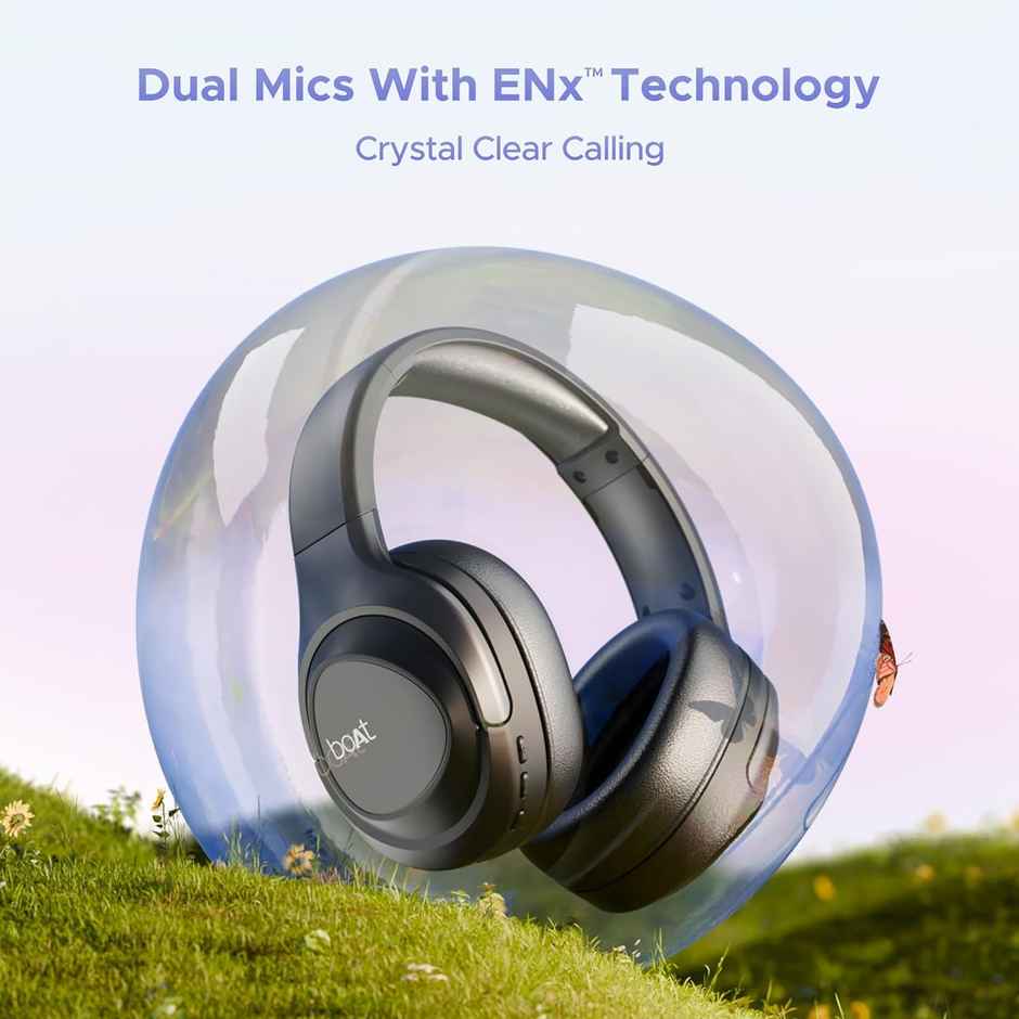 boAt Nirvana Eutopia BT Headphones w/ 20H Playtime, Head Tracking & Spatial Audio (Primia Black)