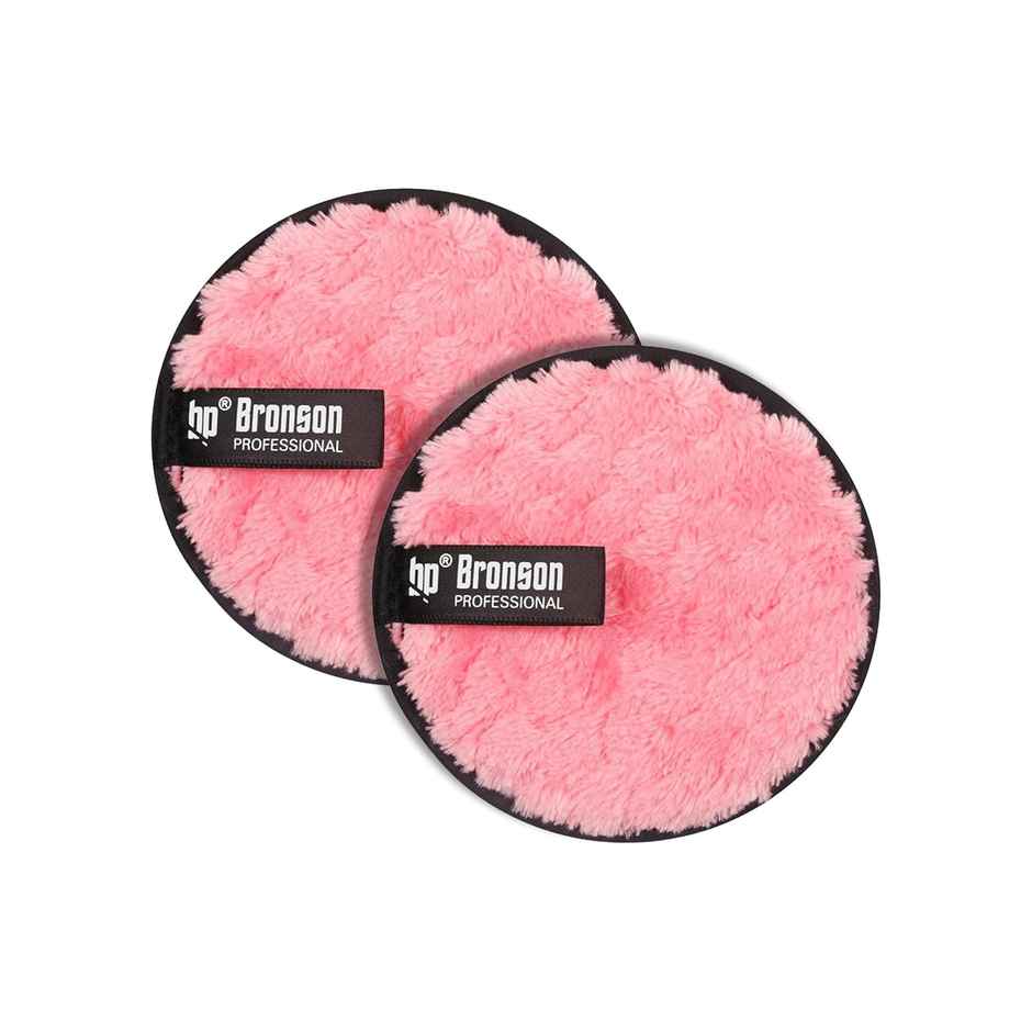 Bronson Professional Reusable Makeup Remover Cleansing Pads (2 Pcs - Mix Color)
