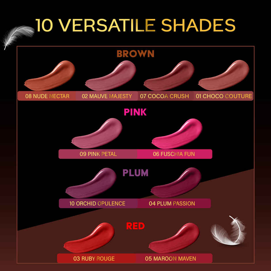 Faces Canada Comfy Matte Wow Liquid Lipstick - Cocoa Crush 07, One Swipe Application