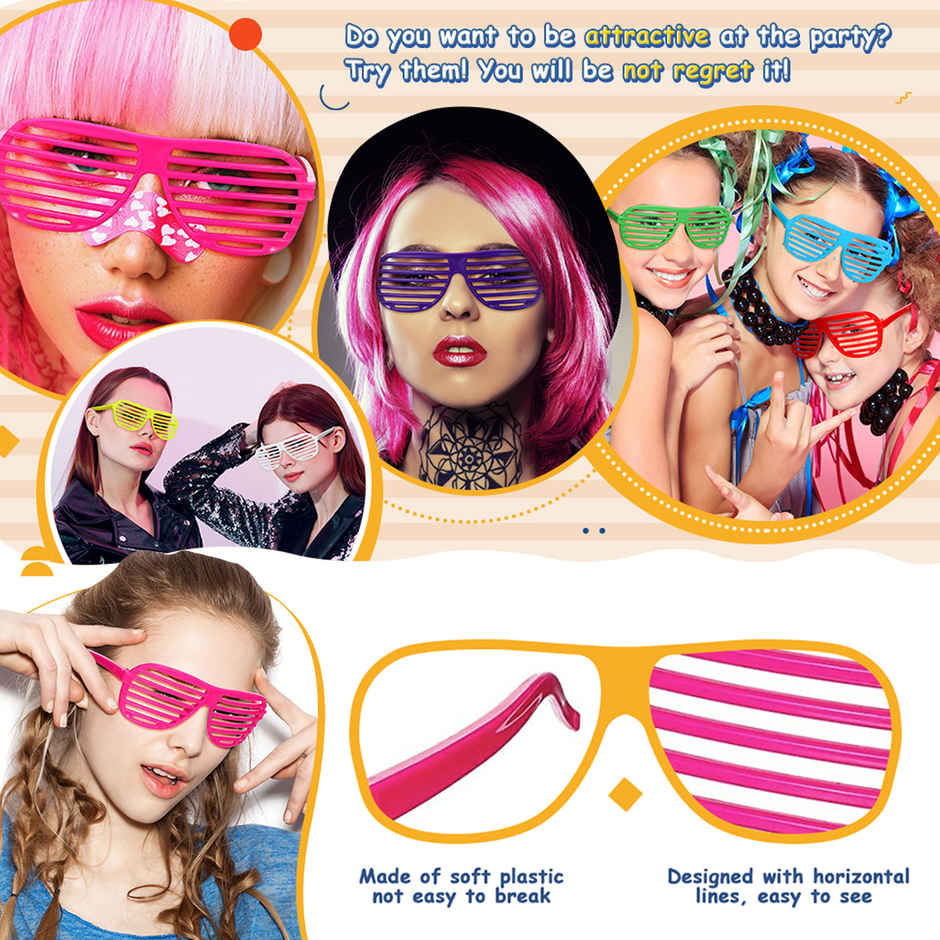 Funky Party Eye Glass Shutter Goggles Set | Party Propz