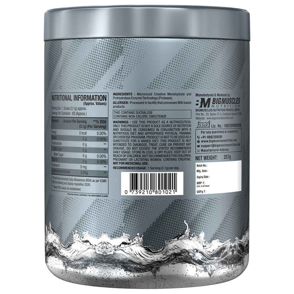 Bigmuscles Nutrition Creatine Unflavoured