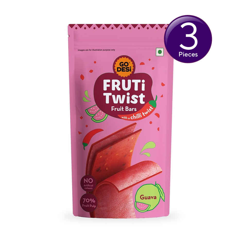 GO Desi Guava Fruti Twist Fruit Bar Combo 